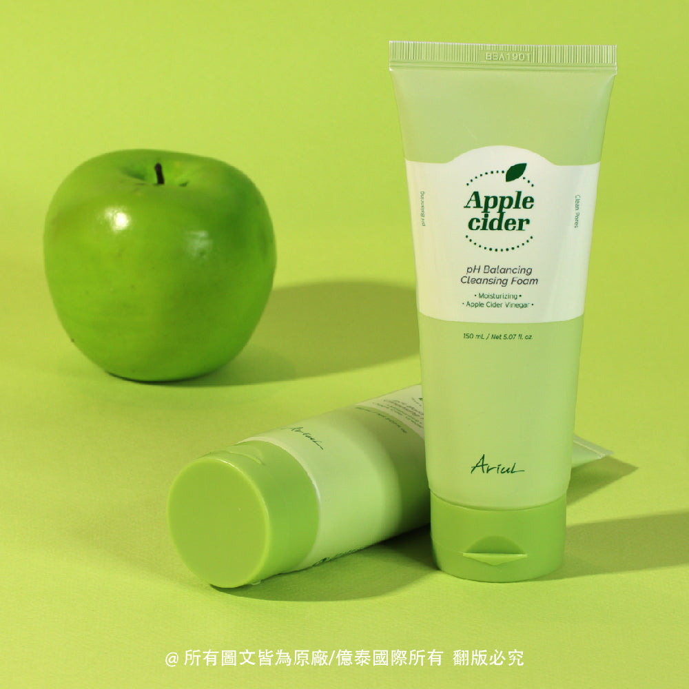 艾藜兒 蘋果醋弱酸平衡潔面乳 (150 ML)|溫和弱酸 × 毛孔清潔 × 綿密豐盈泡泡