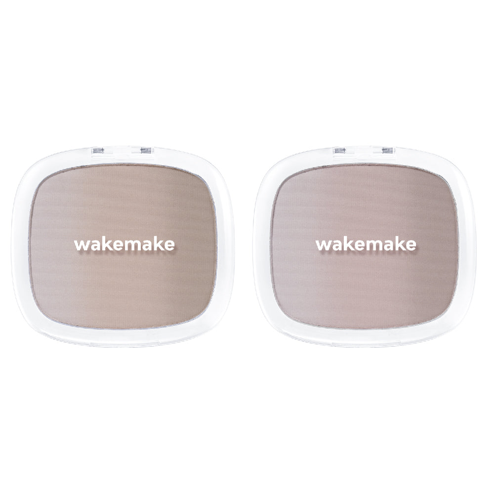 WAKEMAKE 唯可魅 柔霧漸層 3 色修容餅|清透中性陰影 × 三色漸層自然輪廓(01 暖棕色/02 冷棕色)