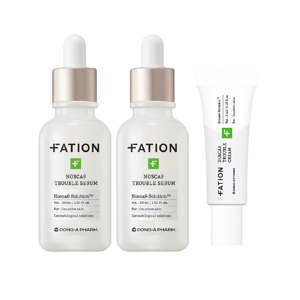 FATION 梵蒂愛 諾素卡淨痘保濕精華護膚系列|Rapid-some 高效吸收 × 5 層神經醯胺防護 × 舒緩補水套裝(精華 30ML×2 + 霜 5ML)