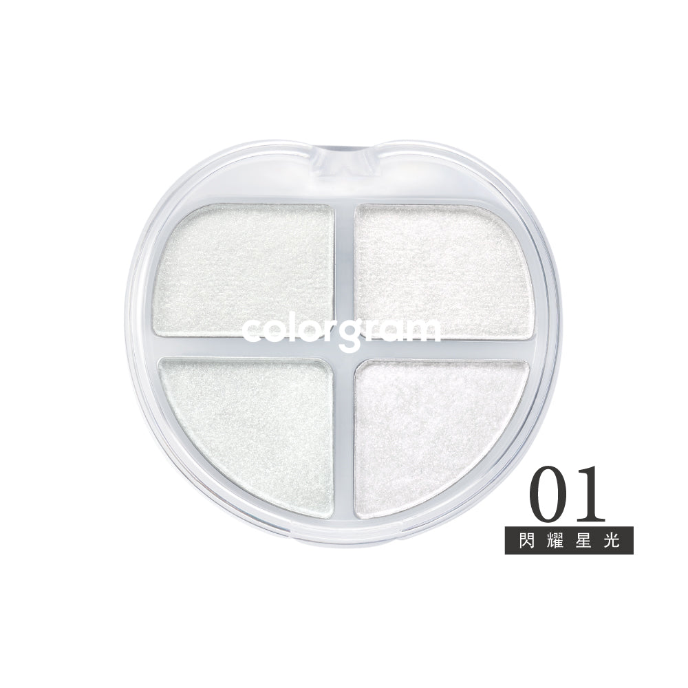 Colorgram 可麗格朗 迷你愛心4色眼彩盤 |高顯色 × 超服貼 × 多質地彩妝盤(多色系 × 多妝感)