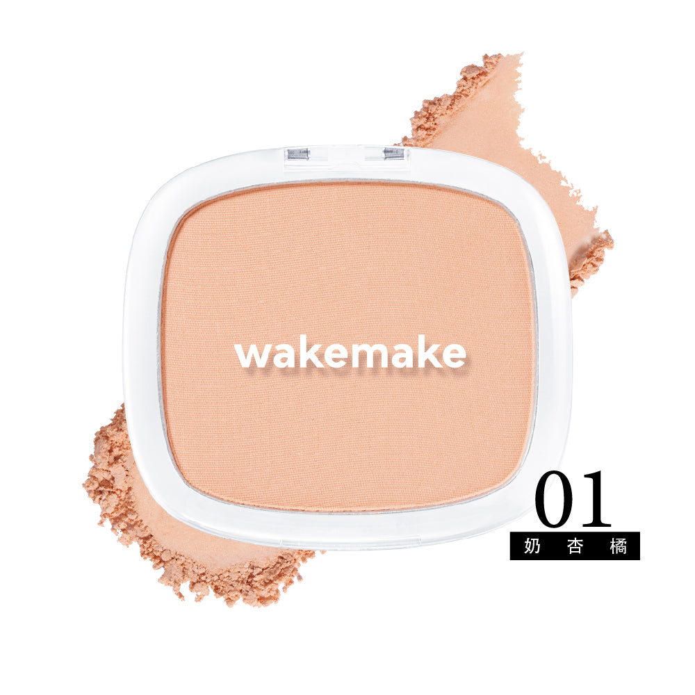 WAKEMAKE 唯可魅 柔霧濾鏡單色腮紅餅|Breath Blusher 呼吸系輕柔色 × 清透光采 × 自然無粉感