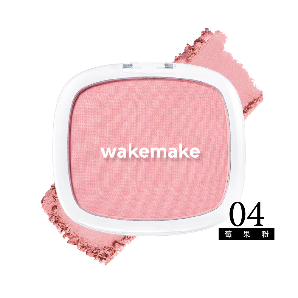 WAKEMAKE 唯可魅 柔霧濾鏡單色腮紅餅|Breath Blusher 呼吸系輕柔色 × 清透光采 × 自然無粉感