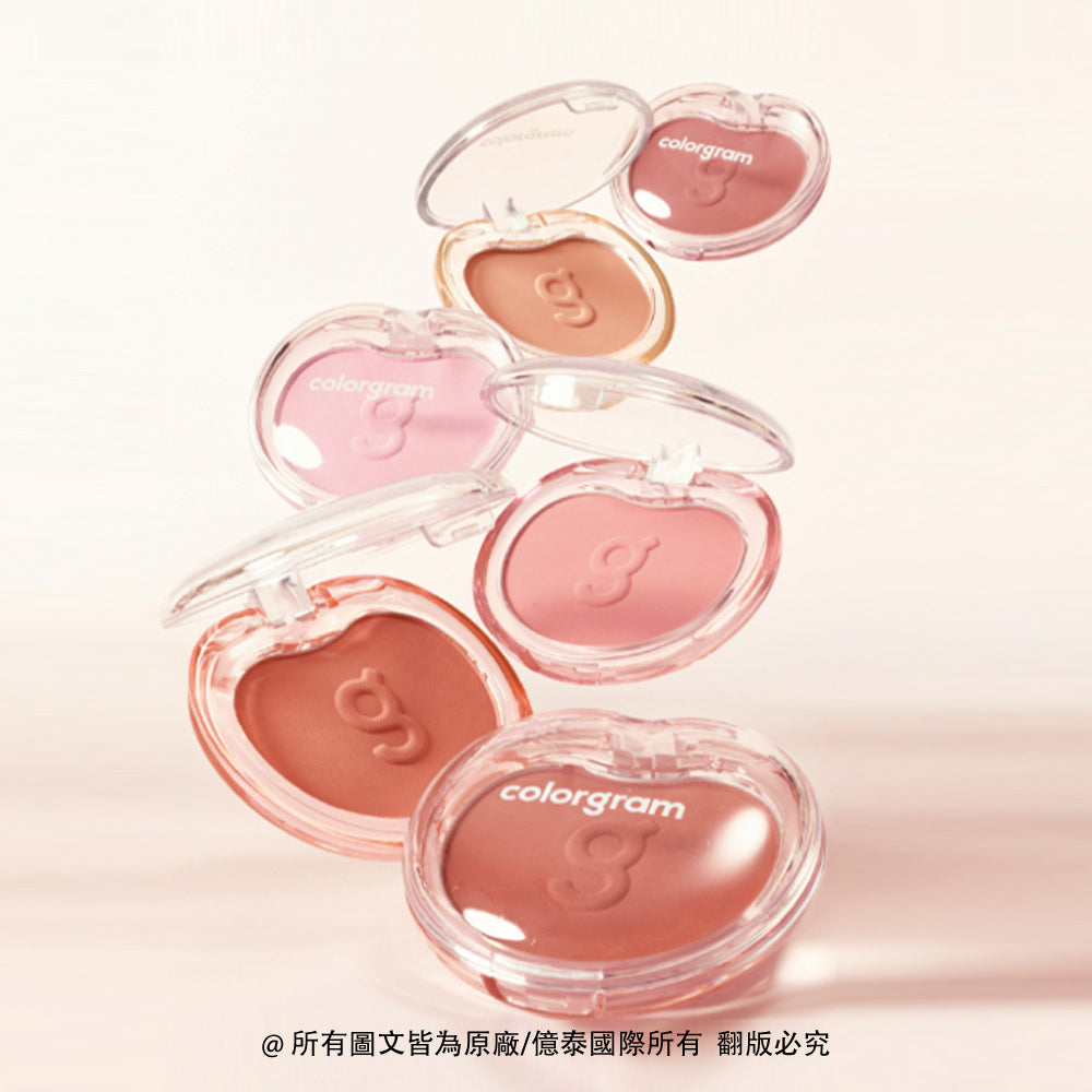 Colorgram 可麗格朗 裸感棉花腮紅餅|輕盈棉花糖粉質 × 柔焦透氣 × 真實氣色頰彩