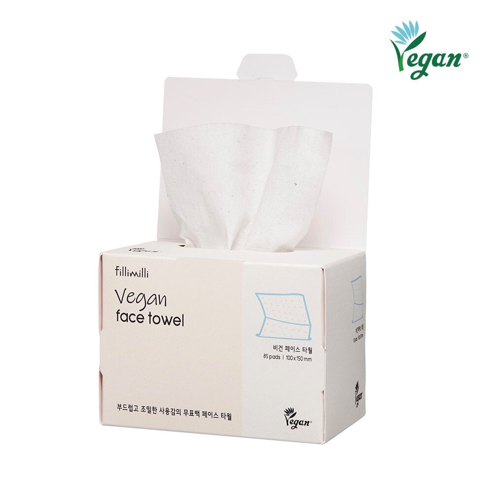 fillimilli - 純素洗臉巾 85抽 100x150mm Vegan Face Towel