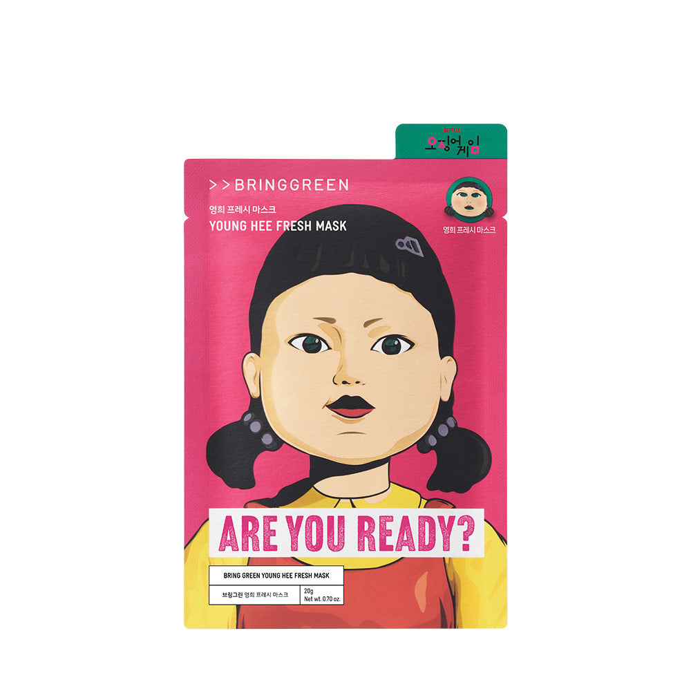 BRING GREEN 茶樹積雪草舒敏保濕面膜 - YOUNGHEE款(單片*10)| 清爽保濕 × 鎮定修護