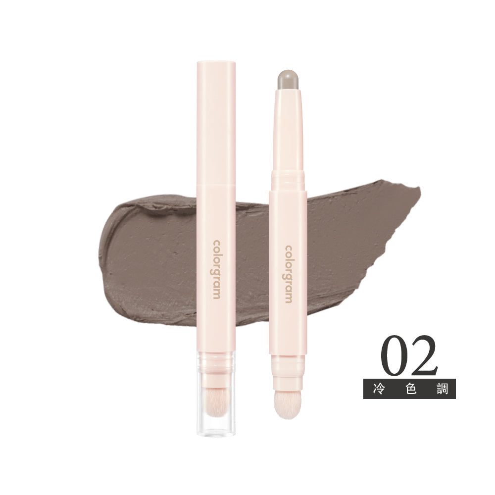 可麗格朗 完美輪廓附刷頭3D修容筆|雙頭設計 × 3 秒立體 × 柔焦貼膚修容