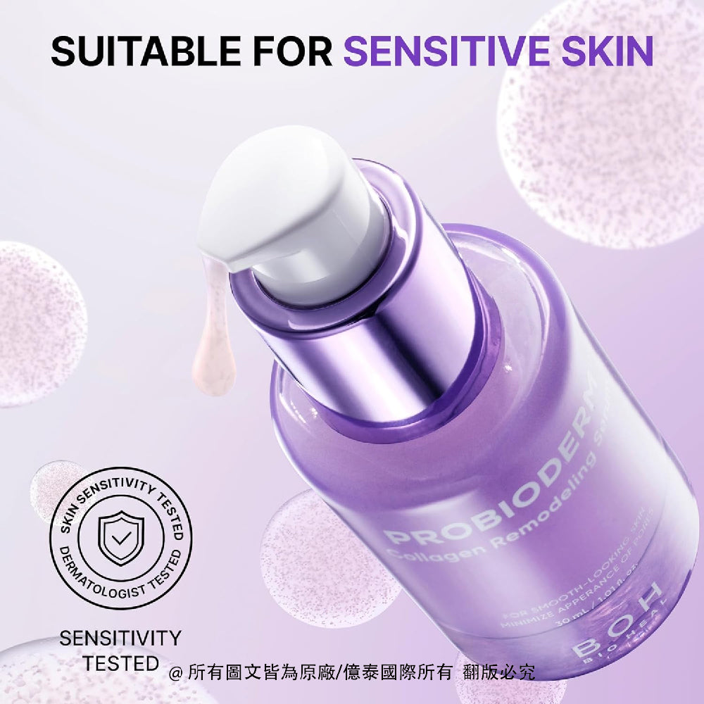 BOH 百析珀 緊實提拉益生膠原蛋白緊緻毛孔精華(30ML)|Therma 膠原蛋白膠囊 × PROBIODERM™ × 毛孔彈力保養