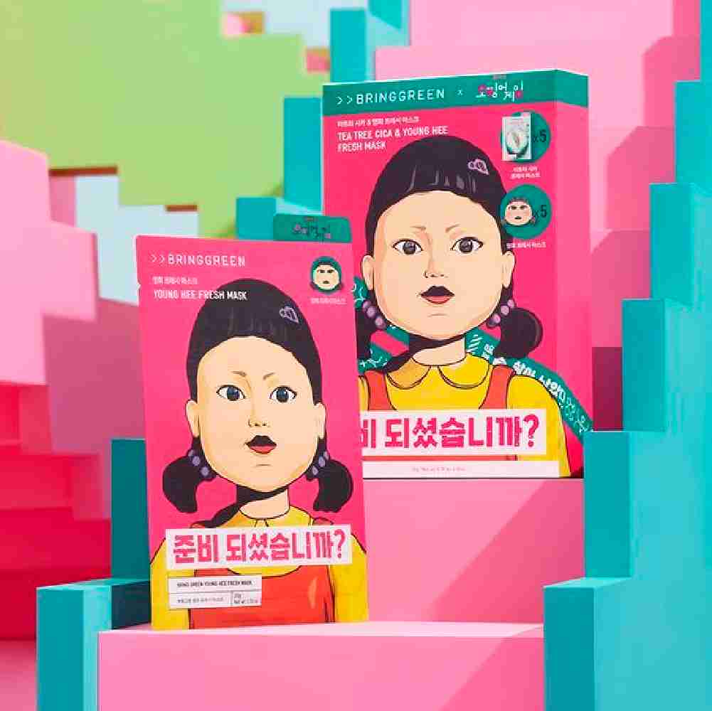 BRING GREEN 茶樹積雪草舒敏保濕面膜 - YOUNGHEE款(單片*10)| 清爽保濕 × 鎮定修護
