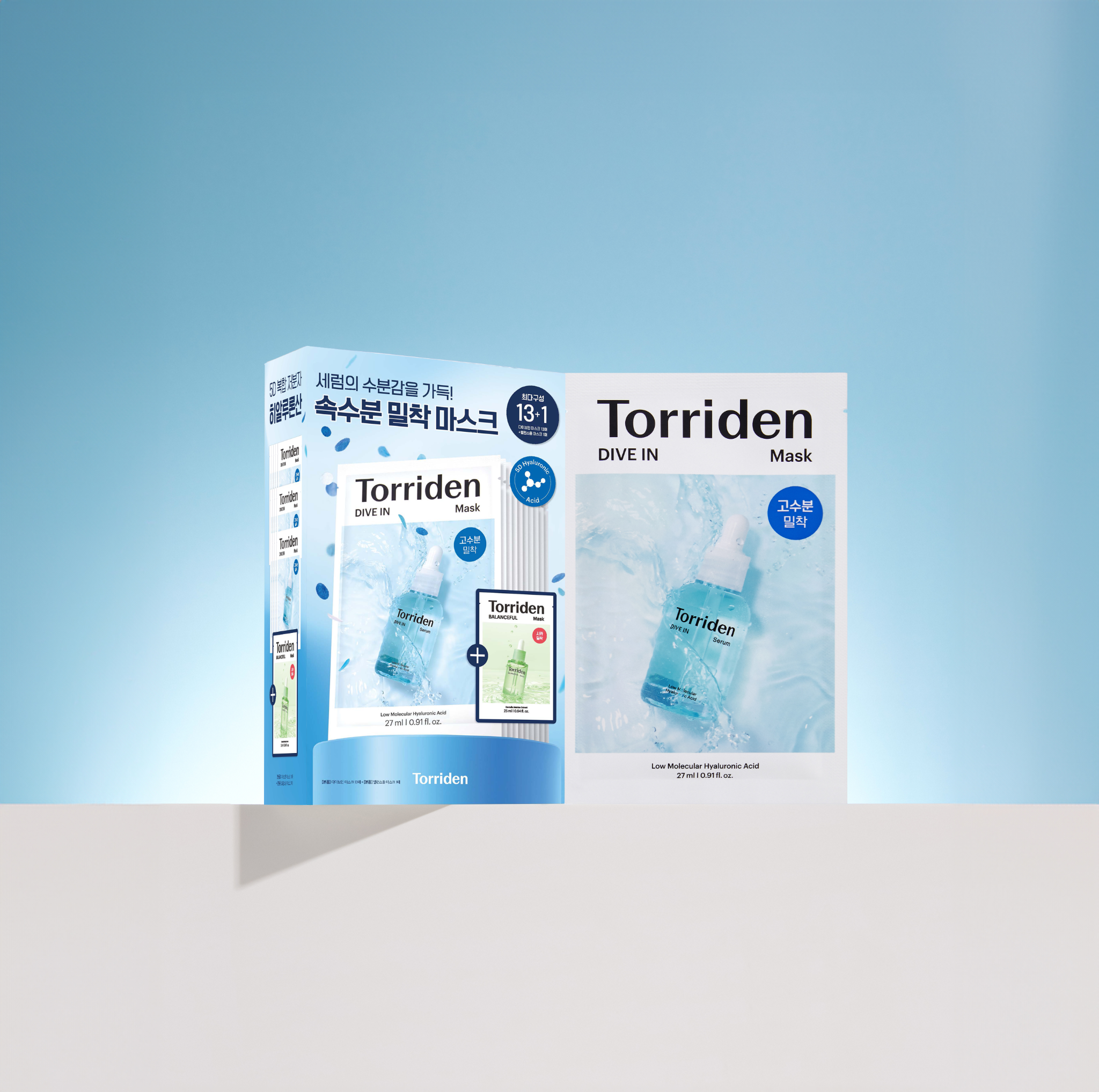 桃瑞丹 5D微分子玻尿酸保濕面膜限量13+1組-保濕面膜(13片)+舒緩急救面膜(1片)|深層補水 × 穩膚修護雙效升級