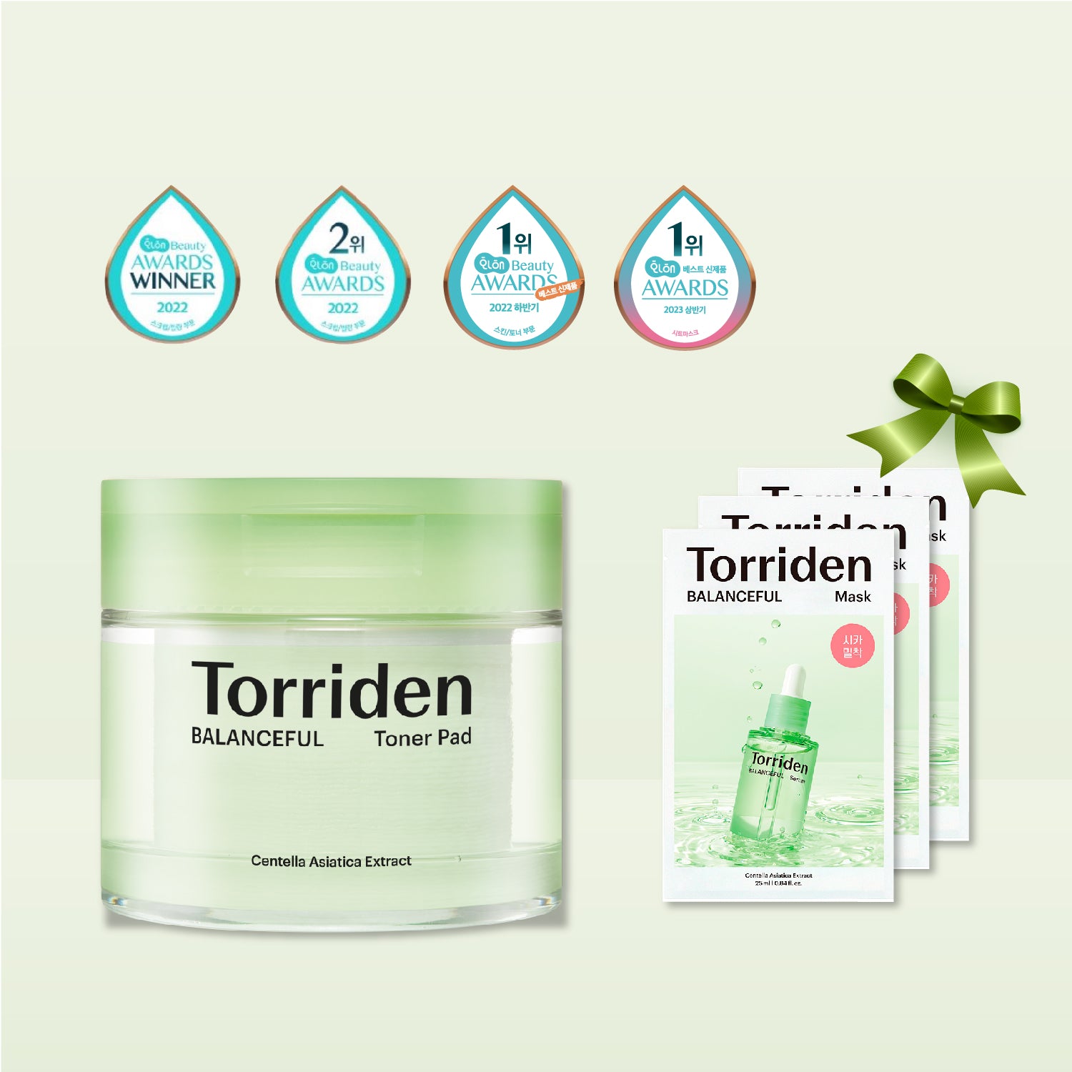 Torriden 桃瑞丹 夏日穩膚修護組|積雪草濕敷+舒緩面膜組 (買一罐送三片)