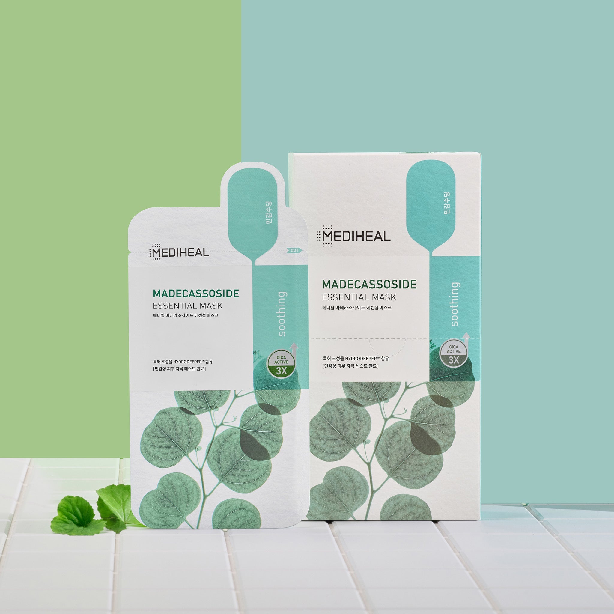 ⚠️買一送一|限時組合- 美迪惠爾 積雪草舒緩護理導入精華面膜 (10片/盒)| 敏感肌的溫柔守護者