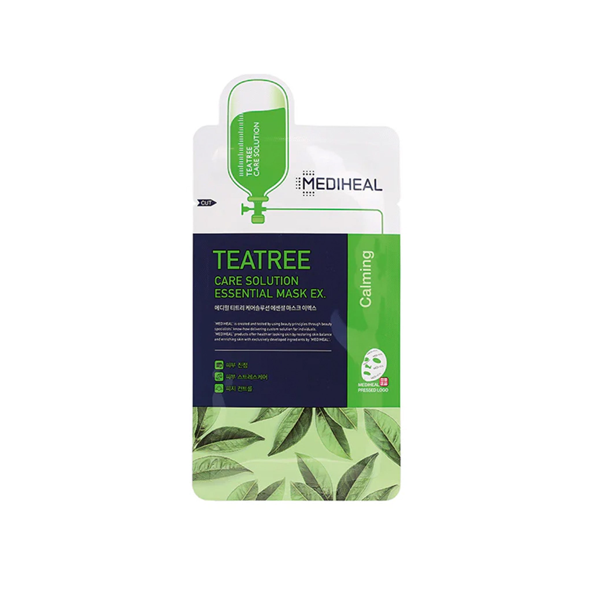 美迪惠爾 茶樹舒緩護理保濕導入精華面膜 (單入)*5|淨膚舒緩・重現清透平衡
