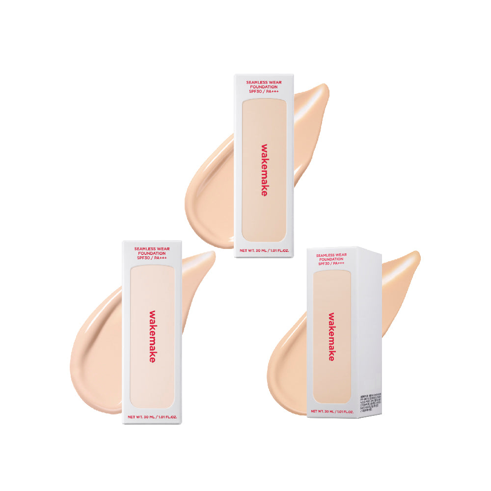 WAKEMAKE 唯可魅 空氣感無痕粉底液 SPF30 PA+++｜清透無痕 × 長效柔焦 × 貼膚底妝（3色）