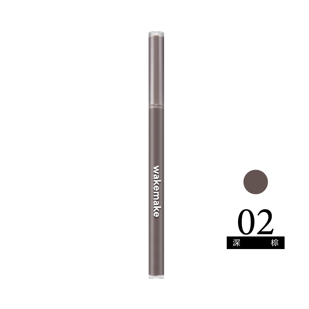 WAKEMAKE 唯可魅 極細柔滑抗暈眼線筆｜02 深棕色／06 玫瑰棕｜1×2mm 精準描繪 × 自然陰影妝感