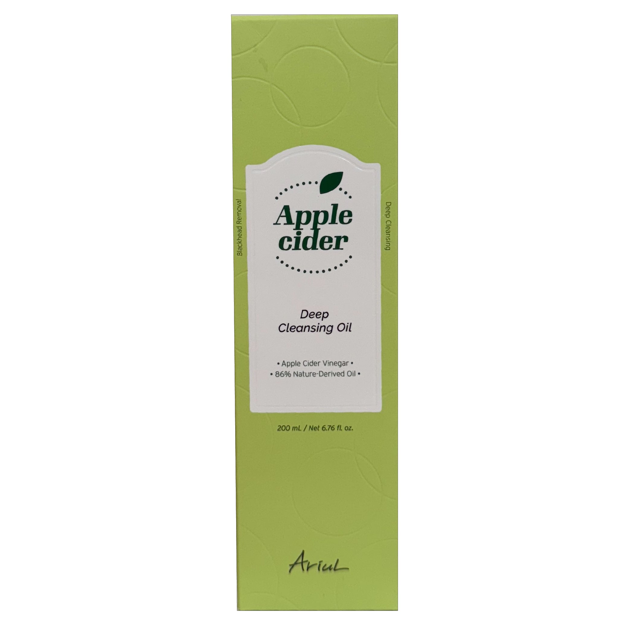 艾藜兒 蘋果醋深層潔净卸妝油 (200 ML)｜#蘋果醋卸妝 #毛孔潔淨 #黑頭粉刺管理 #溫和卸妝油 #素食認證