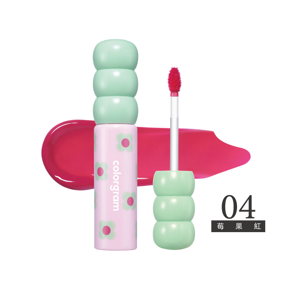 可麗格朗 糖葫蘆果汁水光唇釉 ｜極致糖葫蘆光澤 × 鮮活果汁色 × 玻璃珠水亮感