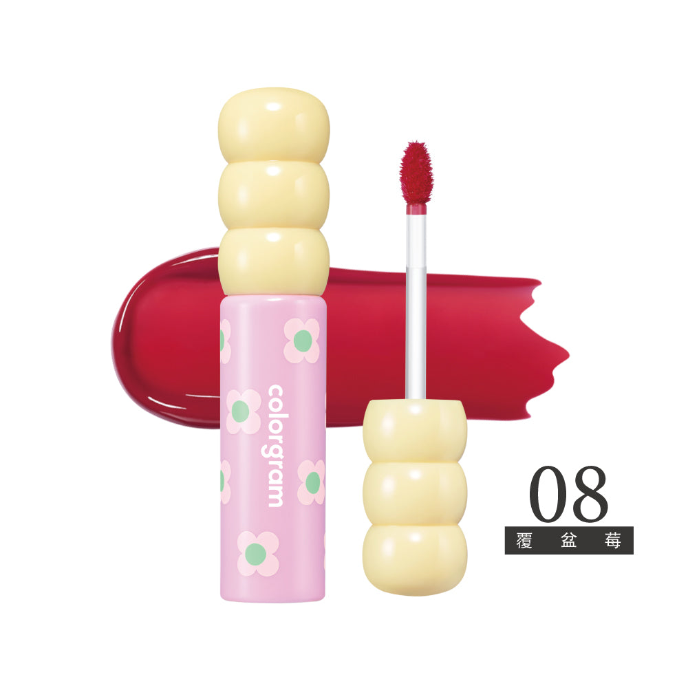 可麗格朗 糖葫蘆果汁水光唇釉 ｜極致糖葫蘆光澤 × 鮮活果汁色 × 玻璃珠水亮感