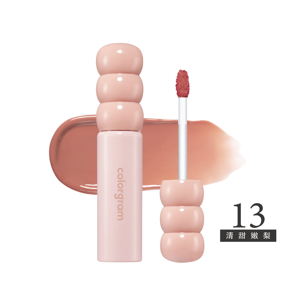 可麗格朗 糖葫蘆果汁水光唇釉 ｜極致糖葫蘆光澤 × 鮮活果汁色 × 玻璃珠水亮感
