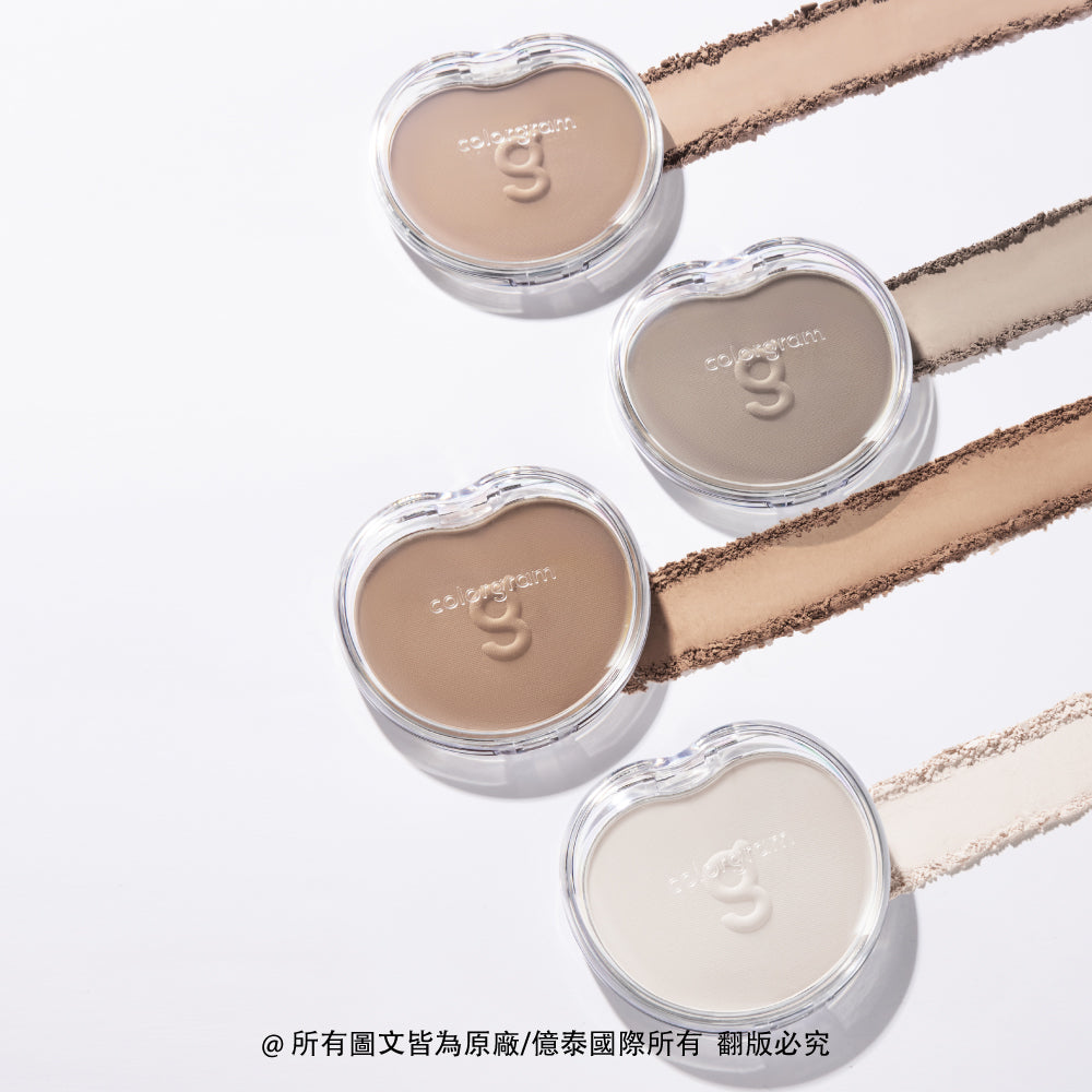 Colorgram 可麗格朗 完美輪廓立體修容餅｜20%自然陰影 × 漸層陰影疊加 × 打亮修容 4 色