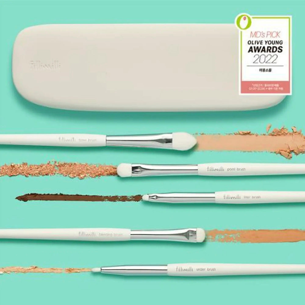 fillimilli - 專業眼部細部刷具組 5款 贈白收納盒 Eye Brush Pro Collection (Five Type)