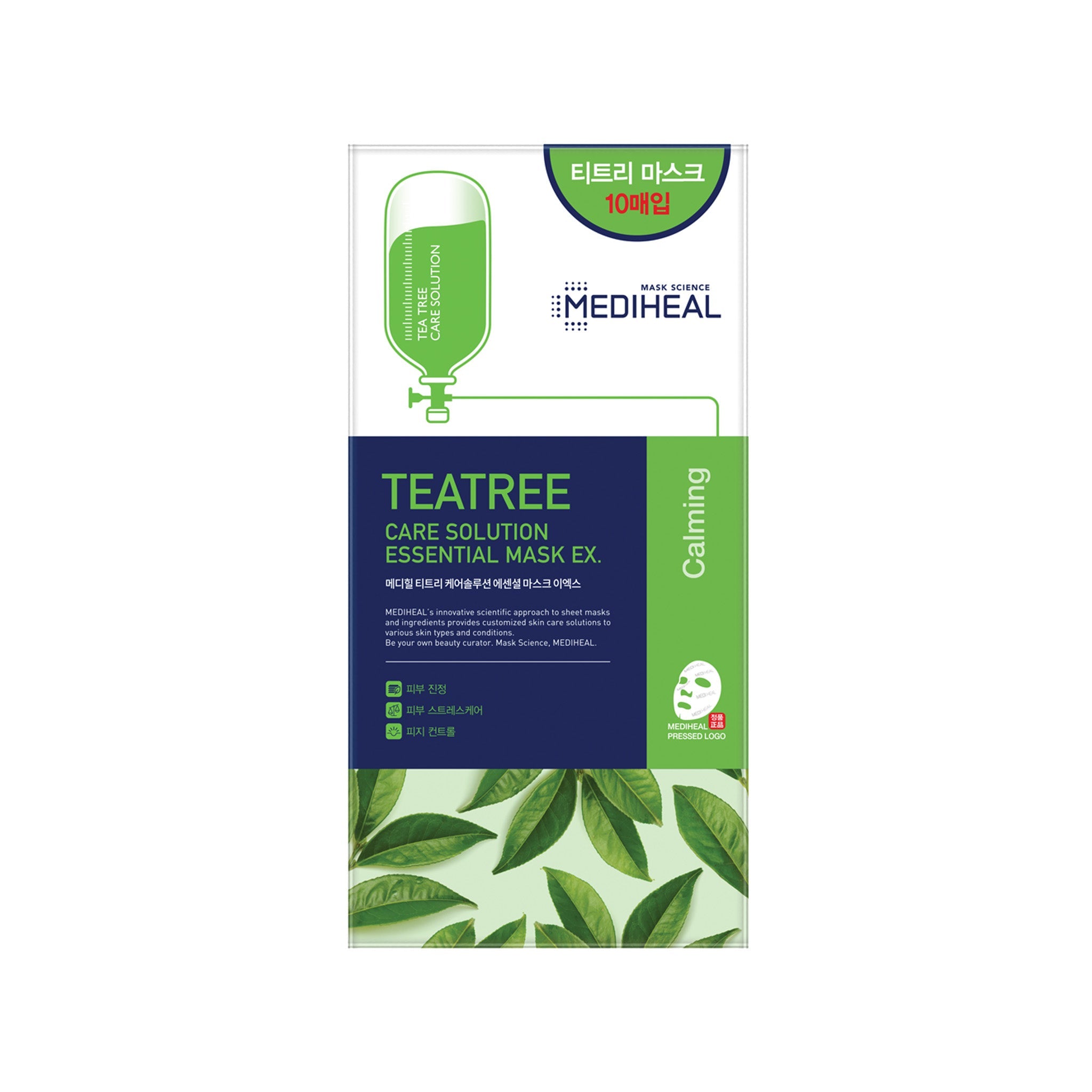美迪惠爾 茶樹舒緩護理保濕導入精華面膜升級版 (10入)
